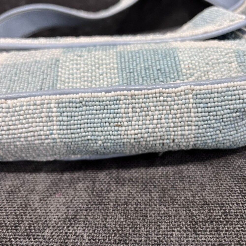 Staud Tommy Beaded Gingham Shoulder Bag - Picture 5 of 16
